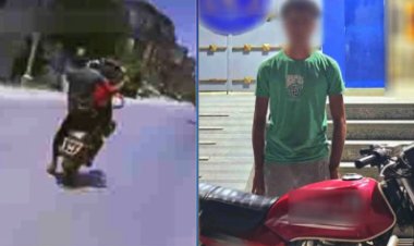 ضبط طالب أدى حركات استعراضية بدراجة نارية في البحيرة 