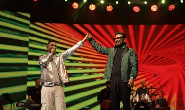 بحضور جماهيري تخطى 40 ألفا.. أحمد سعد يتألق في القرية العالمية (صور)