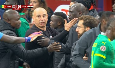 مشادة بين الجهازين الفنيين خلال مباراة مصر والسنغال وحسام حسن يتدخل