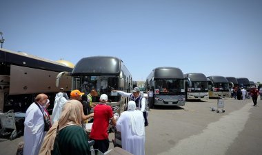 ورود وأناشيد وفرحة.. استقبال مهيب لحجاج القرعة في المدينة المنورة