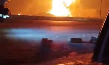 عاجل.. اندلاع حريق هائل في خط مواسير الغاز المجاور لطريق بلبيس الصحراوي