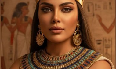 ريهام حجاج تحتفل بافتتاح المتحف المصري الكبير بإطلالة فرعونية مميزة