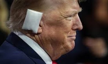 بضمادة على الأذن.. أول ظهور لترامب بعد محاولة اغتياله