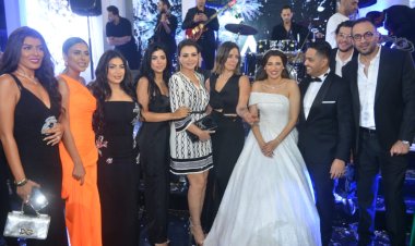 بالصور.. نجوم الفن في حفل زفاف المنتج مصطفى الغزولى والفنانة بتول الحداد