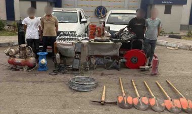 القبض على لصوص سرقة المواطنين والدراجات النارية والمتعلقات بالقاهرة