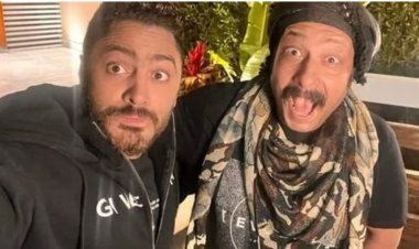 محمد ثروت مع تامر حسني في فيلم  ريستارت