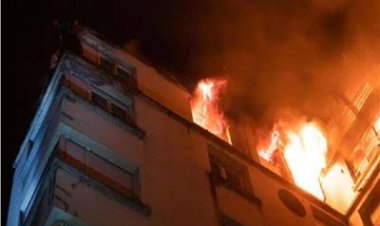 وفاة طفلتين وإصابة الثالثة في حريق داخل شقة  بحلوان