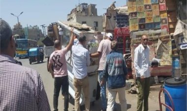 تحرير 3495 مخالفة باعة جائلين ورفع إشغالات خلال حملة بشارع العريش فيصل 