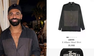 قميص بـ 2000 دولار .. إطلالة محمد صلاح الأخيرة تثير الجدل على مواقع التواصل