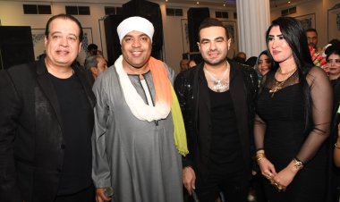 حمزة الصغير وطارق والليثى وبوسي فى عقيقة دهب عماد أبو زيد