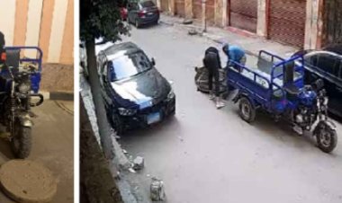 القبض على لصين لسرقة غطاء صرف صحى بالبحيرة 