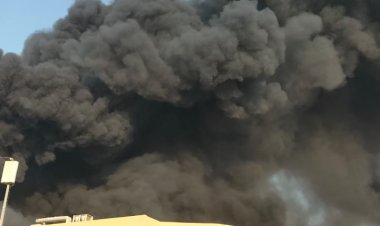 حريق هائل فى مصنع كيماويات بمدينة بدر بالقاهرة وإصابات بالاختناق 