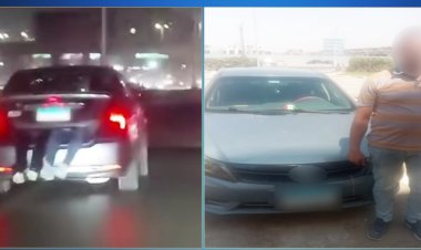 القبض على قائد سيارة وضع طفلين داخل الشنطة الخلفية أثناء القيادة بالقاهرة