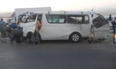 عاجل.. مصرع وإصابة 18 شخصًا في حادث مروري أعلى الطريق الصحراوي  