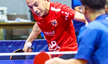 الأهلي يفوز على الزمالك في دوري تنس الطاولة