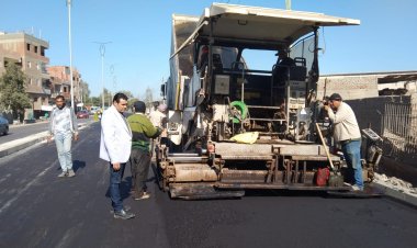 الجيزة تبدأ في رصف وتطوير عدد من الشوراع الحيوية