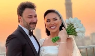 الصور الأولى من حفل زفاف مي فاروق ومحمد العمروسي