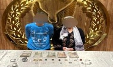 القبض على عاطل وسيدة لسرقتهما شقة سكنية بأسلوب "كسر الباب" بالنزهة 