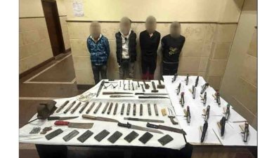 ضبط 4 عناصر إجرامية  لقيامهم بإدارة ورشة لتصنيع وتعديل الأسلحة النارية والبيضاء  بالبحيرة