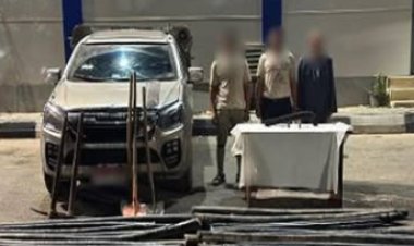 الأمن يحبط محاولة سرقة كابلات نحاسية بالمنوفية ويضبط المتهمين