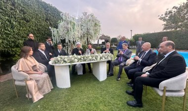 حفل زفاف ابن عمرو الليثي على ابنة تامر أمين بحضور رجال الدولة والنجوم