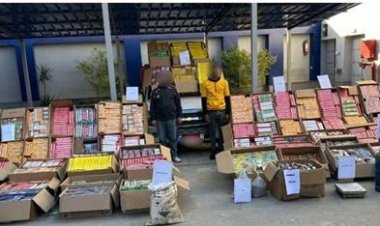 ضبط شخصين بحوزتهما 1,5مليون قطعة ألعاب نارية بالفيوم 