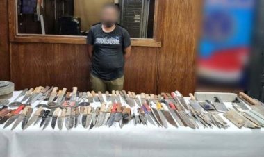 ضبط 196 قطعة سلاح أبيض داخل ورشة بمنطقة الشرابية