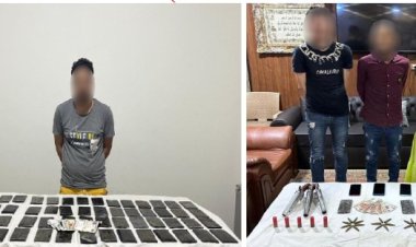 سقوط 7 عناصر إجرامية بحوزتهم كميات من المخدرات وأسلحة فى قنا والجيزة والدقهلية