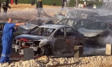 السيطرة على حريق خط غاز بمدينة 6 أكتوبر بعد تفحم 9 سيارات وإصابة 8 أشخاص