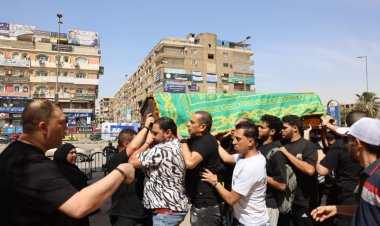 بالصور.. جنازة والدة محمود الليثي وحمادة الليثي