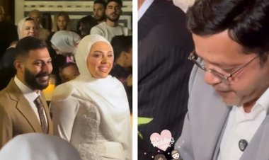 محمد هنيدي يحتفل بعقد قران ابنته فريدة |صور