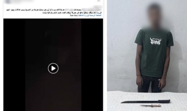 كشف ملابسات فيديو تهديد شخص لزوج سيدة بسلاح أبيض ومنعه من الخروج من منزله بدمياط