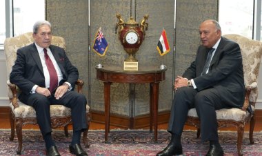 سامح شكري يستقبل وزير خارجية نيوزيلندا