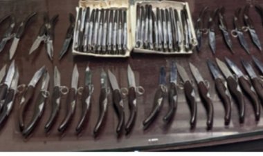 ضبط شخصين بحوزتهما 72 مطواة بعد عرضها للبيع على الإنترنت بالوايلى 