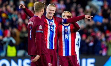 هالاند يقود النرويج لفوز مهم على سلوفينيا في أمم أوروبا