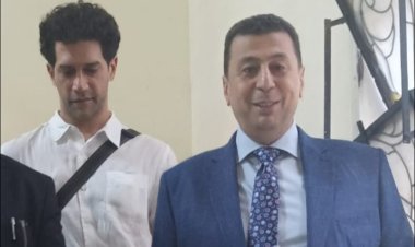 الفنان أحمد مجدى يغادر نيابة قصر النيل بعد الاستماع لأقواله فى اتهامه لعدة أشخاص باقتحام مكتبه