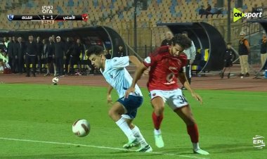 الأهلي يتقدم على القناة بثنائية عمر الساعي وأشرف بن شرقي في الشوط الأول