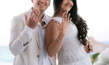 خطوبة جويرية ابنة أميرة فتحى والمنتج وائل حب