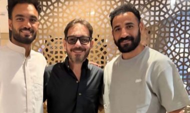 زيكو ومهند لاشين يؤديان مناسك العمرة برفقة الفنان أحمد زاهر