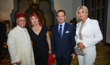 نبيلة عبيد وبوسي شلبي ومحمد ثروت يشاركون باحتفالات «عيد العرش» بالسفارة المغربية في مصر