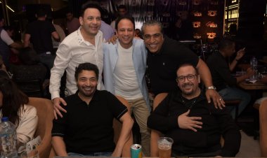 بالصور.. هشام عباس والكابو والحجار في حفل افتتاح مطعم مصطفى قمر