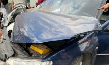 إصابة شخصين في حادث تصادم بين 4 سيارات أعلى الطريق الدائرى