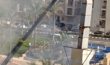 إخماد حريق بمطعم  بمنطقة التجمع الأول.. صور