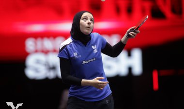 دينا مشرف تتأهل لدور الـ32 في تنس الطاولة