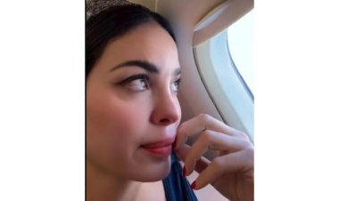 دومينيك حوراني تنجو من الموت بعد تعرضها لحادث طائرة