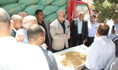 محافظ بني سويف يتابع سير العمل في منظومة توريد القمح المحلي