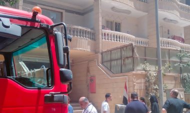 إصابة «7» أشخاص بالاختناق فى حريق شب داخل عقار بحدائق الأهرام (صور)