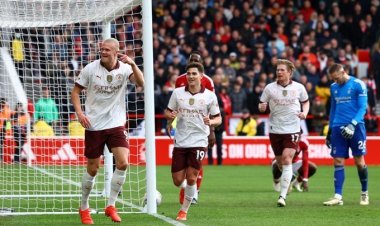 «مانشستر سيتي» يُحافظ على آماله في اللقب بفوزٍ صعب على «نوتينجهام» 