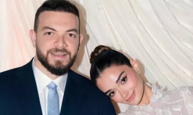 ملك أحمد زاهر تدعم خطيبها السيناريست شريف الليثي قبل طرح فيلم «مطلوب عائليًا»