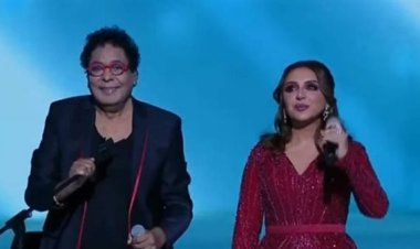 «شكرًا من قلبي».. محمد منير يوجه رسالة لـ أنغام بعد زيارتها له